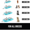 image:imageGORILLA GRIP Dog Bowl Set with Feeding Mat 304 Stainless Steel 2 Cup GrayTurquoise