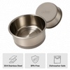 image:imageGORILLA GRIP Dog Bowls Food Grade Stainless Steel Set of 2 2 Cup BlackBeige