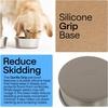image:imageGORILLA GRIP Dog Bowls Food Grade Stainless Steel Set of 2 2 Cup BlackBeige