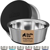 image:imageGORILLA GRIP Dog Bowls Food Grade Stainless Steel Set of 2 2 Cup BlackBlack