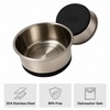 image:imageGORILLA GRIP Dog Bowls Food Grade Stainless Steel Set of 2 2 Cup BlackBlack