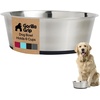 image:imageGORILLA GRIP Dog Bowls Food Grade Stainless Steel Set of 2 2 Cup BlackBlack