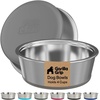 image:imageGORILLA GRIP Dog Bowls Food Grade Stainless Steel Set of 2 2 Cup BlackGray