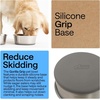 image:imageGORILLA GRIP Dog Bowls Food Grade Stainless Steel Set of 2 2 Cup BlackGray