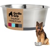 image:imageGORILLA GRIP Dog Bowls Food Grade Stainless Steel Set of 2 2 Cup BlackGray