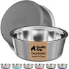 image:imageGORILLA GRIP Dog Bowls Food Grade Stainless Steel Set of 2 2 Cup BlackGray