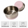 image:imageGORILLA GRIP Dog Bowls Food Grade Stainless Steel Set of 2 2 Cup BlackLight Pink