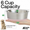 image:imageGORILLA GRIP Dog Bowls Food Grade Stainless Steel Set of 2 2 Cup BlackLight Pink