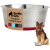 image:imageGORILLA GRIP Dog Bowls Food Grade Stainless Steel Set of 2 2 Cup BlackRed