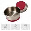 image:imageGORILLA GRIP Dog Bowls Food Grade Stainless Steel Set of 2 2 Cup BlackRed
