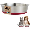 image:imageGORILLA GRIP Dog Bowls Food Grade Stainless Steel Set of 2 2 Cup BlackRed