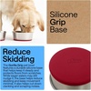 image:imageGORILLA GRIP Dog Bowls Food Grade Stainless Steel Set of 2 2 Cup BlackRed