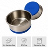 image:imageGORILLA GRIP Dog Bowls Food Grade Stainless Steel Set of 2 2 Cup BlackRoyal Blue