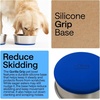 image:imageGORILLA GRIP Dog Bowls Food Grade Stainless Steel Set of 2 2 Cup BlackRoyal Blue