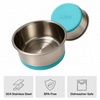 image:imageGORILLA GRIP Dog Bowls Food Grade Stainless Steel Set of 2 2 Cup BlackTurquoise