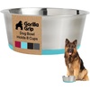 image:imageGORILLA GRIP Dog Bowls Food Grade Stainless Steel Set of 2 2 Cup BlackTurquoise