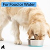 image:imageGORILLA GRIP Dog Bowls Food Grade Stainless Steel Set of 2 2 Cup BlackTurquoise