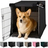image:imageGORILLA GRIP Dog Crate Covers Wire Kennel Topper 42 in Gray Black PawBlack