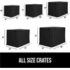image:imageGORILLA GRIP Dog Crate Covers Wire Kennel Topper 42 in Gray Black PawBlack