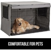 image:imageGORILLA GRIP Dog Crate Covers Wire Kennel Topper 42 in Gray Black PawGray