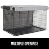 image:imageGORILLA GRIP Dog Crate Covers Wire Kennel Topper 42 in Gray Black PawGray