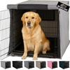 image:imageGORILLA GRIP Dog Crate Covers Wire Kennel Topper 42 in Gray Black PawGray
