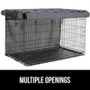 image:imageGORILLA GRIP Dog Crate Covers Wire Kennel Topper 42 in Gray Black PawGray Black Paw