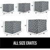 image:imageGORILLA GRIP Dog Crate Covers Wire Kennel Topper 42 in Gray Black PawGray Black Paw