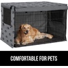 image:imageGORILLA GRIP Dog Crate Covers Wire Kennel Topper 42 in Gray Black PawGray Black Paw