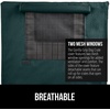 image:imageGORILLA GRIP Dog Crate Covers Wire Kennel Topper 42 in Gray Black PawHunter Green