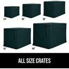 image:imageGORILLA GRIP Dog Crate Covers Wire Kennel Topper 42 in Gray Black PawHunter Green