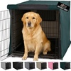 image:imageGORILLA GRIP Dog Crate Covers Wire Kennel Topper 42 in Gray Black PawHunter Green