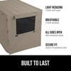 image:imageGORILLA GRIP Dog Crate Covers Wire Kennel Topper 42 in Gray Black PawLight Taupe