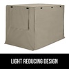 image:imageGORILLA GRIP Dog Crate Covers Wire Kennel Topper 42 in Gray Black PawLight Taupe