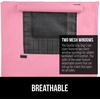 image:imageGORILLA GRIP Dog Crate Covers Wire Kennel Topper 42 in Gray Black PawPink