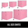 image:imageGORILLA GRIP Dog Crate Covers Wire Kennel Topper 42 in Gray Black PawPink