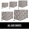 image:imageGORILLA GRIP Dog Crate Covers Wire Kennel Topper 42 in Gray Black PawTaupe Dogs