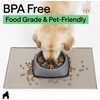 image:imageGORILLA GRIP Dog Food Mat 100 Waterproof Silicone 185x115 GrayBeige