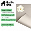 image:imageGORILLA GRIP Dog Food Mat 100 Waterproof Silicone 185x115 GrayBeige