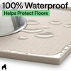 image:imageGORILLA GRIP Dog Food Mat 100 Waterproof Silicone 185x115 GrayBeige