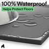 image:imageGORILLA GRIP Dog Food Mat 100 Waterproof Silicone 185x115 GrayCharcoal