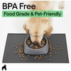 image:imageGORILLA GRIP Dog Food Mat 100 Waterproof Silicone 185x115 GrayCharcoal