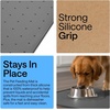 image:imageGORILLA GRIP Dog Food Mat 100 Waterproof Silicone 185x115 GrayCharcoal