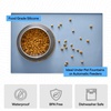 image:imageGORILLA GRIP Dog Food Mat 100 Waterproof Silicone 185x115 GrayLight Blue