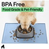 image:imageGORILLA GRIP Dog Food Mat 100 Waterproof Silicone 185x115 GrayLight Blue
