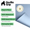 image:imageGORILLA GRIP Dog Food Mat 100 Waterproof Silicone 185x115 GrayLight Blue