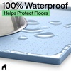 image:imageGORILLA GRIP Dog Food Mat 100 Waterproof Silicone 185x115 GrayLight Blue