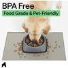 image:imageGORILLA GRIP Dog Food Mat 100 Waterproof Silicone 185x115 GrayLight Gray