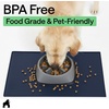 image:imageGORILLA GRIP Dog Food Mat 100 Waterproof Silicone 185x115 GrayNavy