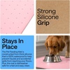 image:imageGORILLA GRIP Dog Food Mat 100 Waterproof Silicone 185x115 GrayPink